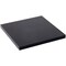 Plymor Black Acrylic Square Standard-Edge Display Base, 3" W x 3" D x 0.25" H